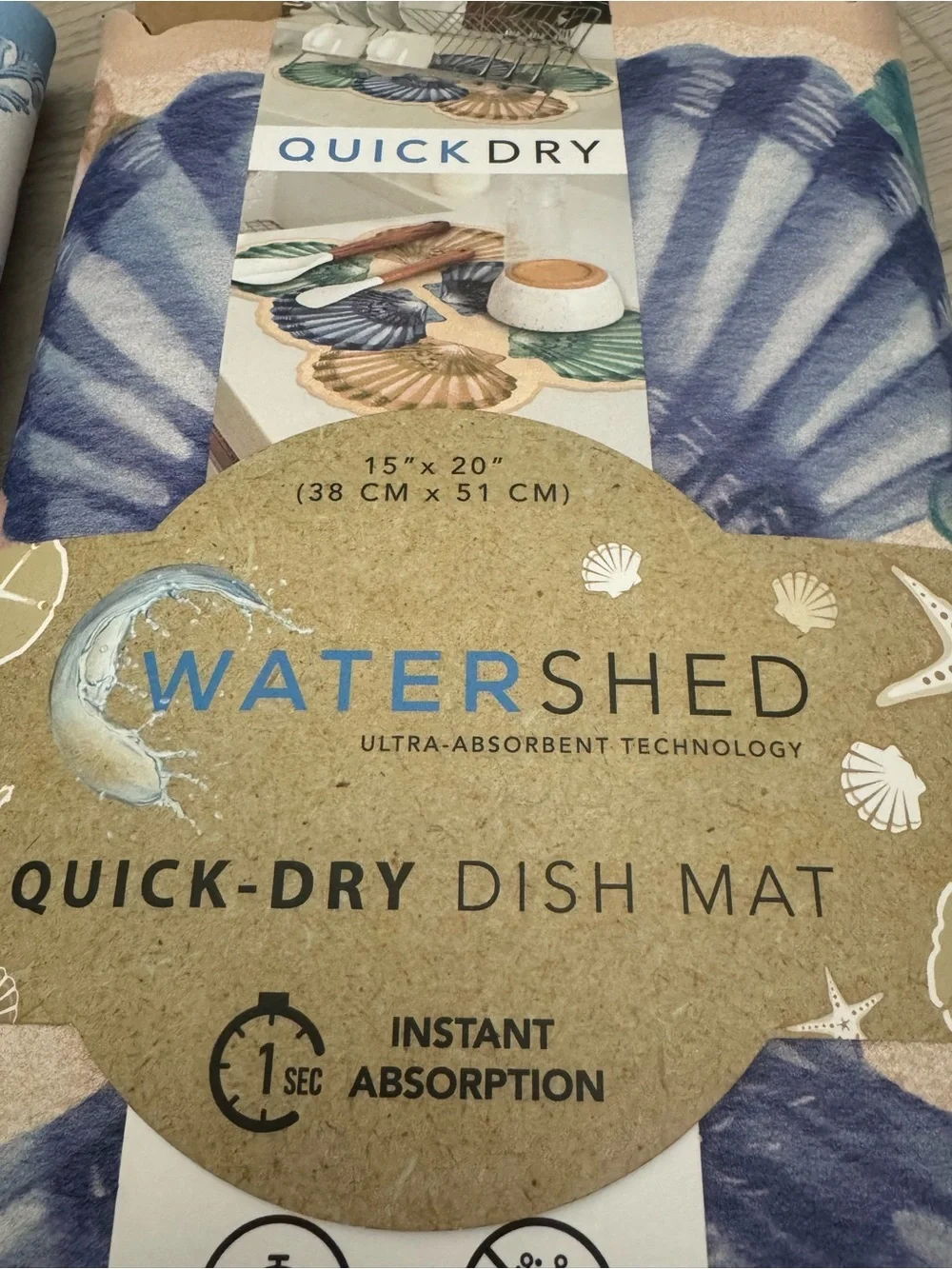 Quick-Dry Dish Mats - 2 Sets